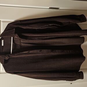 CP Shades Free People Joss Corduroy Shirt Jacket Chocolate Medium